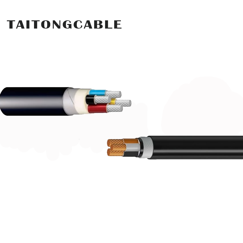 Cables de alimentación forrados LSZH aislados XLPE blindados de baja tensión con conductor de cobre o aluminio
