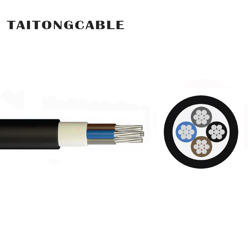 Cables de transmisión forrados de PVC aislados XLPE sin blindaje del conductor de aluminio de 2-5 núcleos de bajo voltaje