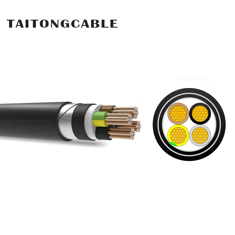 Cables de alimentación revestidos de PVC con aislamiento XLPE y armadura STA de conductor de cobre de bajo voltaje de 2 a 5 núcleos