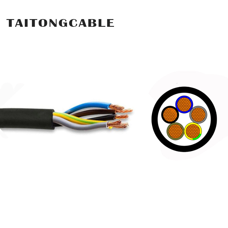 Cables de alimentación sin armadura, con aislamiento XLPE, con conductor de cobre de 2 a 5 núcleos y bajo voltaje, con revestimiento de PVC