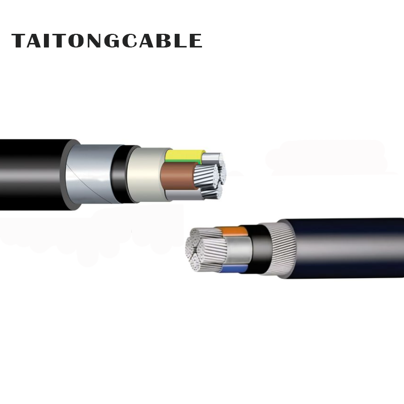 Cables de alimentación forrados PE aislados con PVC de aluminio personalizados blindados de bajo voltaje