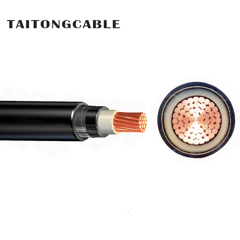 Cables de alimentación forrados de PVC con aislamiento XLPE de conductor de cobre blindado ATA de un solo núcleo de bajo voltaje
